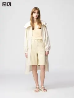 ユニクロ UNIQLO U デニムバミューダショーツ (W68.5)ベージュ