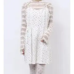 merry jenny flower 花柄 プリーツミニワンピース