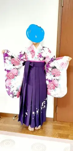 12点　袴　卒業式　牡丹　ジュニア　着付けセット　ガールズ