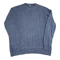 DOCKERS ドッカーズ コットンニット XL ネイビー ケーブル編み 紺
