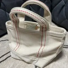 【希少カラー】L.L.Bean トートバッグ エルエルビーン 赤ステッチ ミニのサムネイル