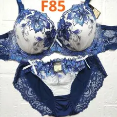 【新品未使用】格安！ブラショーツセット F85 10562 ブルー 脇高 綺麗