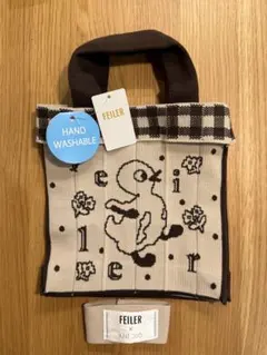 新品】FEILER×KNT365 ハイジ トートバッグピンク - メルカリ