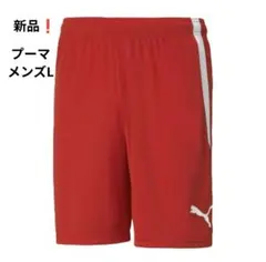 新品❗PUMA　プーマ　 サッカー　ゲームパンツ　赤色　メンズ　Lサイズのサムネイル
