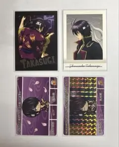 銀魂 高杉晋助 グッズセット パシャこれ ウエハース 缶バッジ 7点セット