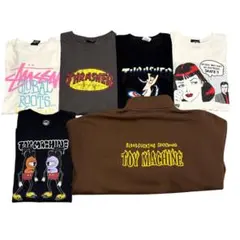 【6点セット】トイマシーン スラッシャー ステューシー まとめ売り Tシャツ