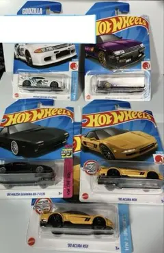 未開封 ホットウィール スカイライン RX-7 NSX 5台セット まとめ売り