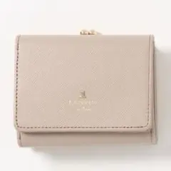 【美品】LANVIN en Bleu リュクサンブール がま口　三つ折り財布