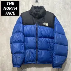 THE NORTH FACE ヌプシ　ダウンジャケット　M ブルー　ブラック