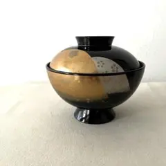 ★新品未使用★会津塗　金彩漆器碗　 沈金流紋　5客 ☆新品未使用☆会津塗 金彩漆器碗 沈金流紋 5客 新品