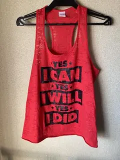 正規品 ZUMBA 赤 メッセージタンクトップ