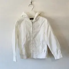 COMME CA ISM フード付きパーカー 120A ホワイト【中古】