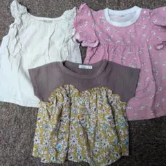女の子90cm半袖カットソーまとめ売り♪pairMANON他