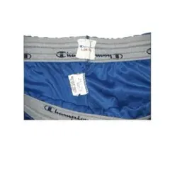 ▪️80‘s CHAMPION メッシュショーツ② 短パン 腰ゴム 目付き 青