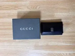 GUCCI ブラック レザー キーケース 箱付き