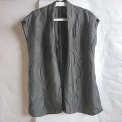 着物リメイク大島のロングベスト