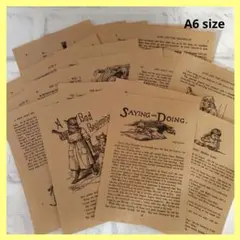 a-A6 クラフトデザインペーパー コラージュ 紙もの おすそ分け 素材