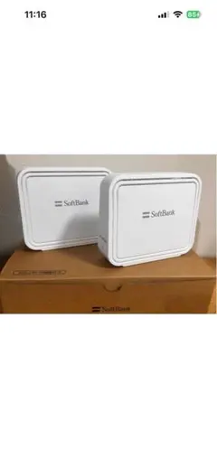 [ 新品、 未使用] SoftBank メッシュWi-Fiルーター 2台セット