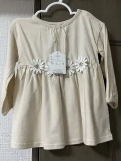 アプレレクール 花 刺繍 長袖ワンピース