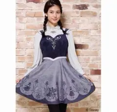 新品未使用✧︎ アナと雪の女王 アナ 雪山 ケープ ワンピース ドレス ディズニーアナと雪の女王 雪山 アナ ケープ ワンピース ドレス