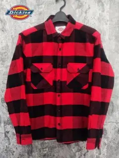 Dickies ネルシャツ Mサイズ レッド/ブラックチェック