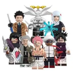 アニメキャラクター レゴ互換　呪術廻戦 ブロック　ミニフィグ 8体セット