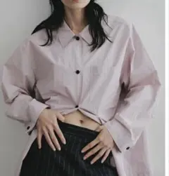 anuke アンヌーク Highcount Over Shirts アイスブルー - メルカリ