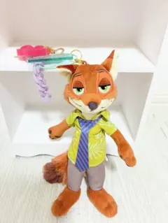 ズートピア ニック ぬいぐるみマスコット アロハシャツ キーホルダー