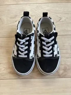 VANS キッズ スニーカー チェッカーフラッグ　オールドスクール 17cm