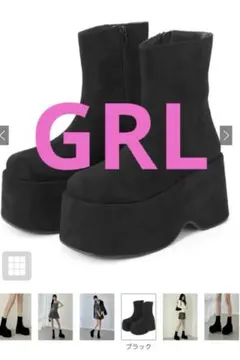 ✨️大人気☆GRL スエード厚底ブーツ[zr1140]
