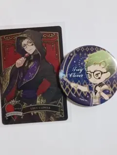 ツイステッドワンダーランド ツイステ トレイ 缶バッジ カード