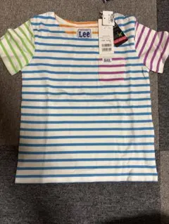 新品　Lee マルチボーダー ポケット Tシャツ クレイジーパターンのサムネイル