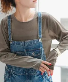 Spick & Span シアーベロアプルオーバー グレーBのサムネイル