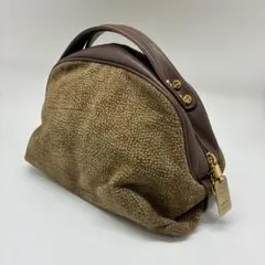 良品　Borbonese ボルボネーゼ　ハンドバッグ ウズラ柄　イタリア製