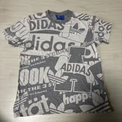 adidas Originals 総柄 ロゴ Tシャツ グレーのサムネイル