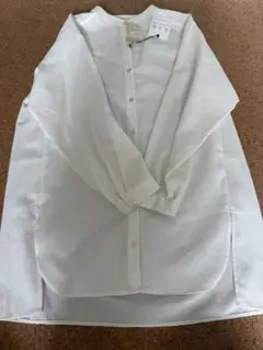 studio CLIP 長袖シャツ ホワイト 新品　未使用のサムネイル