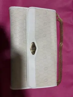 ホワイト DIOR ディオール　ショルダーバッグ　※訳あり