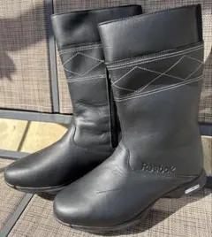 Reebok 未使用 レザー ブーツ サイドジップ 23.5 EASYTONE