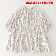 BEAUTY&YOUTH　ティアード　ブラウス ウォッシャブル