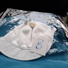 familiar ベビー帽子 ホワイト 41-43cm