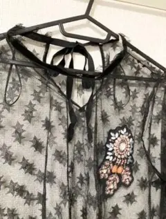 シースルー✳︎星柄トップス