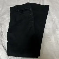 フレアデニム ブラック デニム