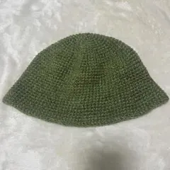 ハンドメイド　バケットハット　ニット帽