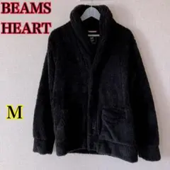 BEAMS HEART ブラック フリースジャケット M