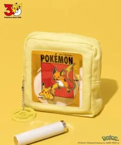 3coins スリコ ポケモン ポーチ イエロー　ライチュウ