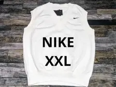 XXLナイキ オーバーサイズ フリース ベスト スウェット メンズ OK 白