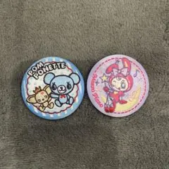 ナルミヤキャラクターズ　ビスケット　刺繍缶バッチ