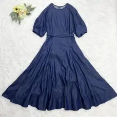 A19274 美品 ハーリップトゥ 24SS パフスリーブデニムドレス S - メルカリ