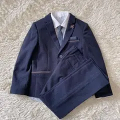 ELLE EN NOIR 男の子 フォーマルスーツ 5点セット 120 ネイビー