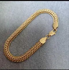 24Kゴールド 編み込み ブレスレット 12.5ｇ